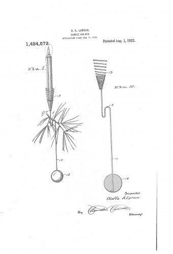Spiral Pendulum Christmas Tree Candle Holder - Patent