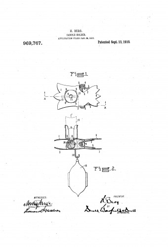Counter Weight Christmas Tree Candle Holder Patent